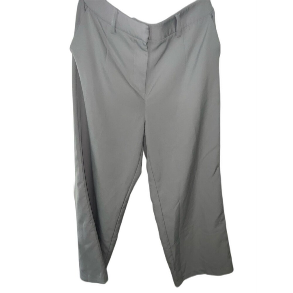 Bagatelle Wide Leg Light Gray Cropped Women’s Dress Pants Sz 8